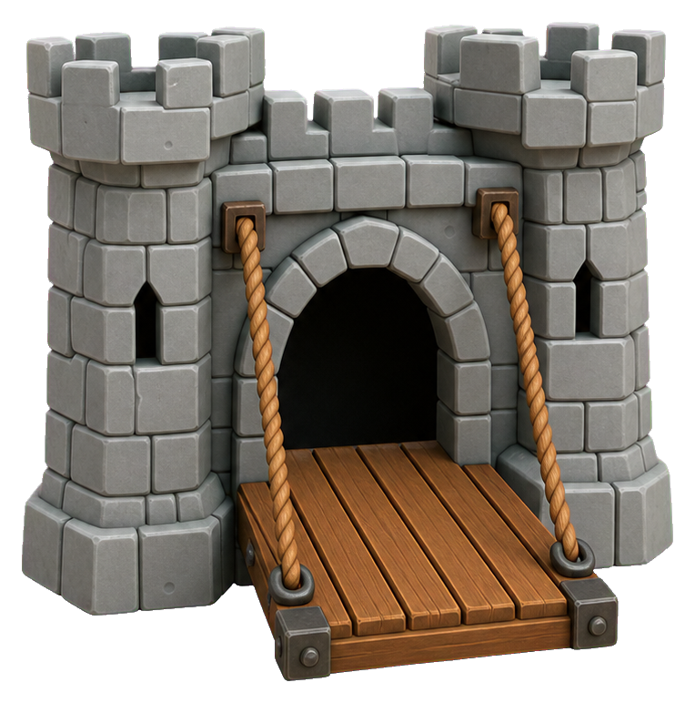 Preview for Drawbridge Sticker For Game-themed Designs