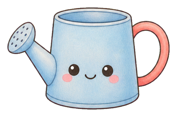 Preview for Kawaii Watering Can Sticker