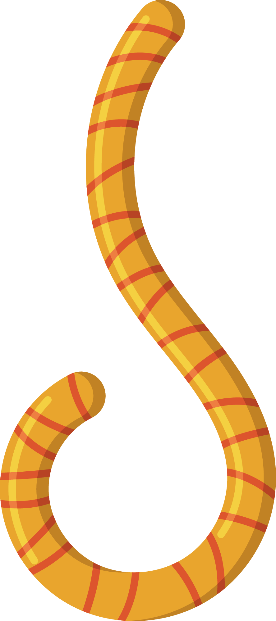 Preview for Yellow-striped-snake-illustration-halloween-candy-sticker-0c43d