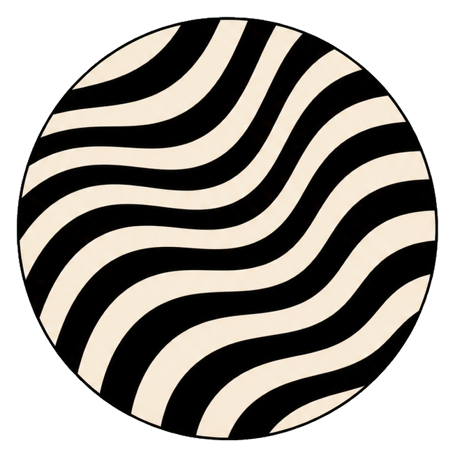 Preview for Op Art Wave Disk Sticker