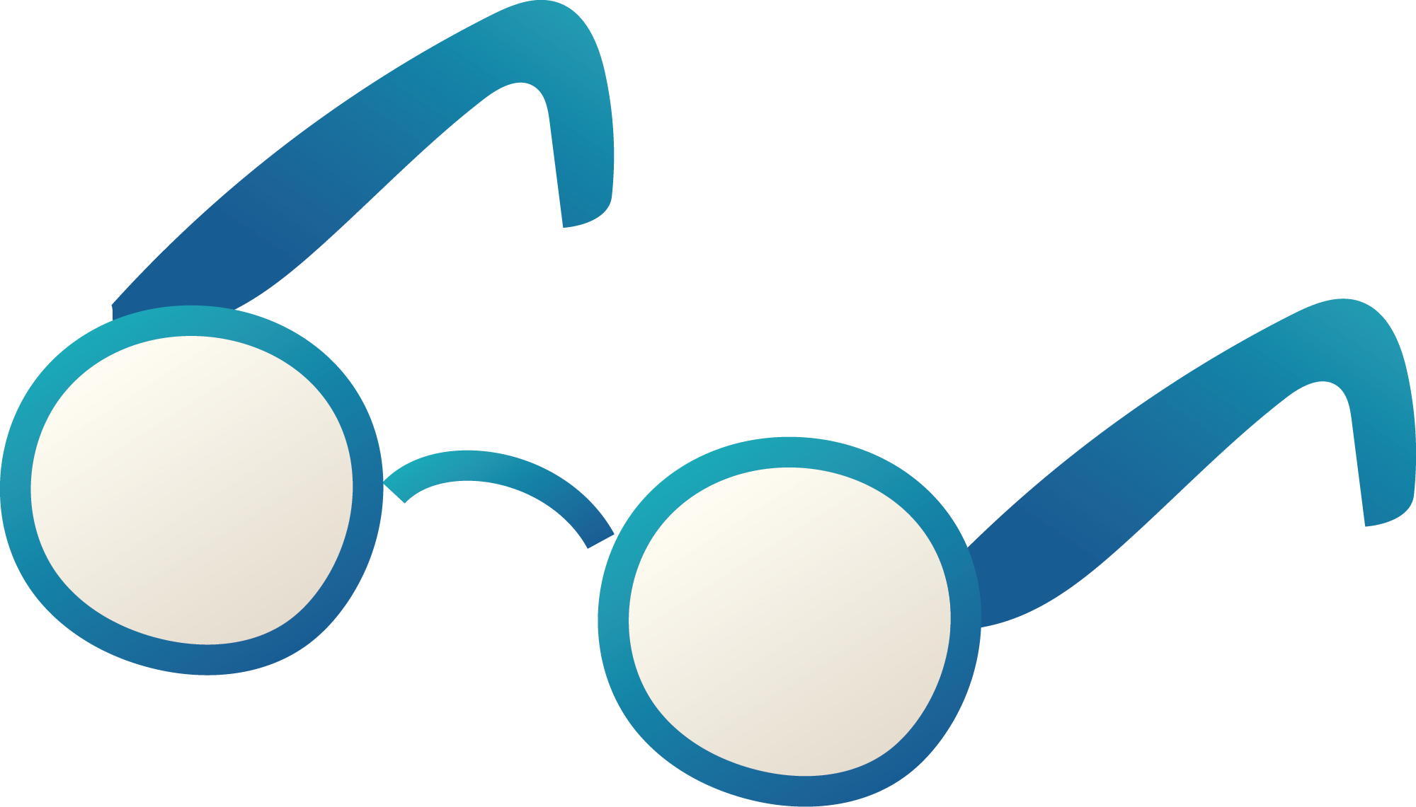 Preview for Blue-gradient-glasses-illustration-back-to-sticker-732e2