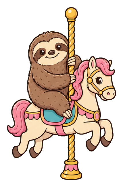 Preview for Sloth Carousel Sticker