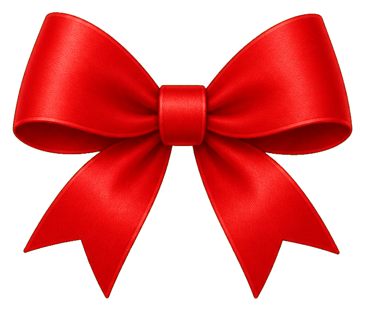 Preview for Festive Bow Christmas Sticker