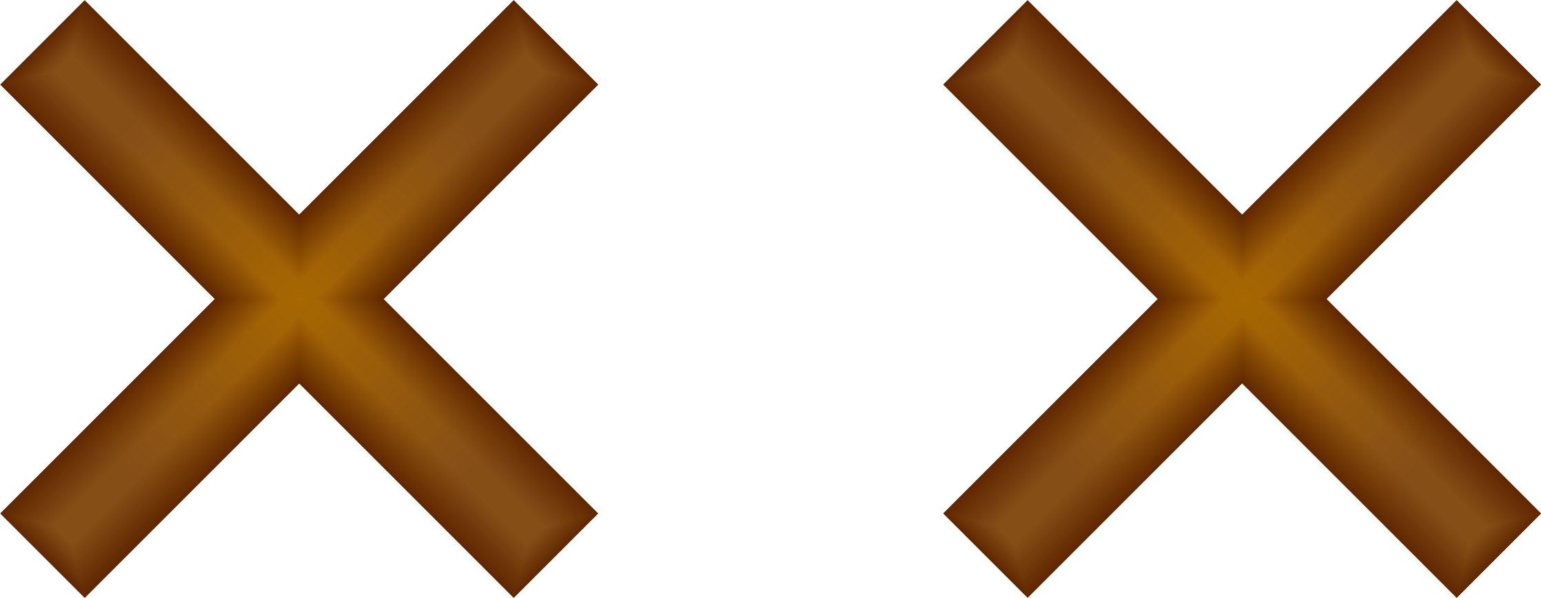 Preview for Brown-cross-symbols-emoji-eyes-sticker-28ff6