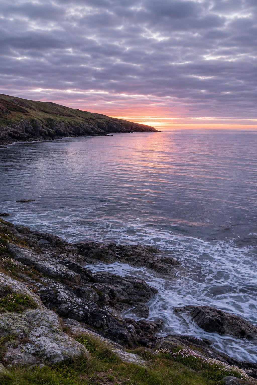 Preview for Overcast Dawn Rocky Headland Background