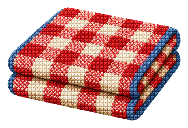 Preview for Cross Stitch Picnic Checkered Blanket