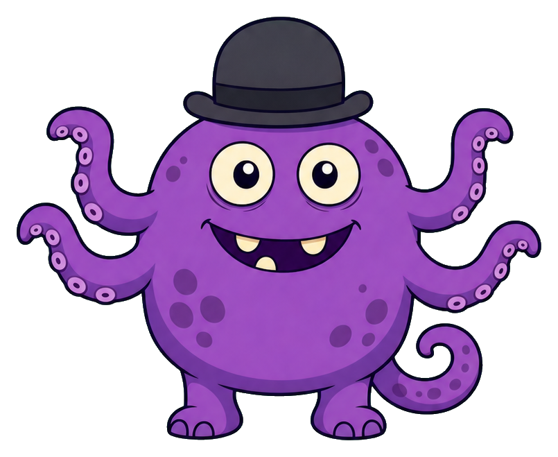 Preview for Funny Cartoon Alien Sticker