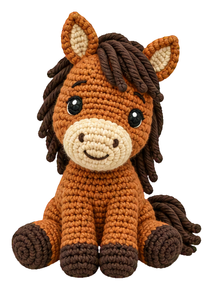 Preview for Crochet Farm Friends Brown Horse