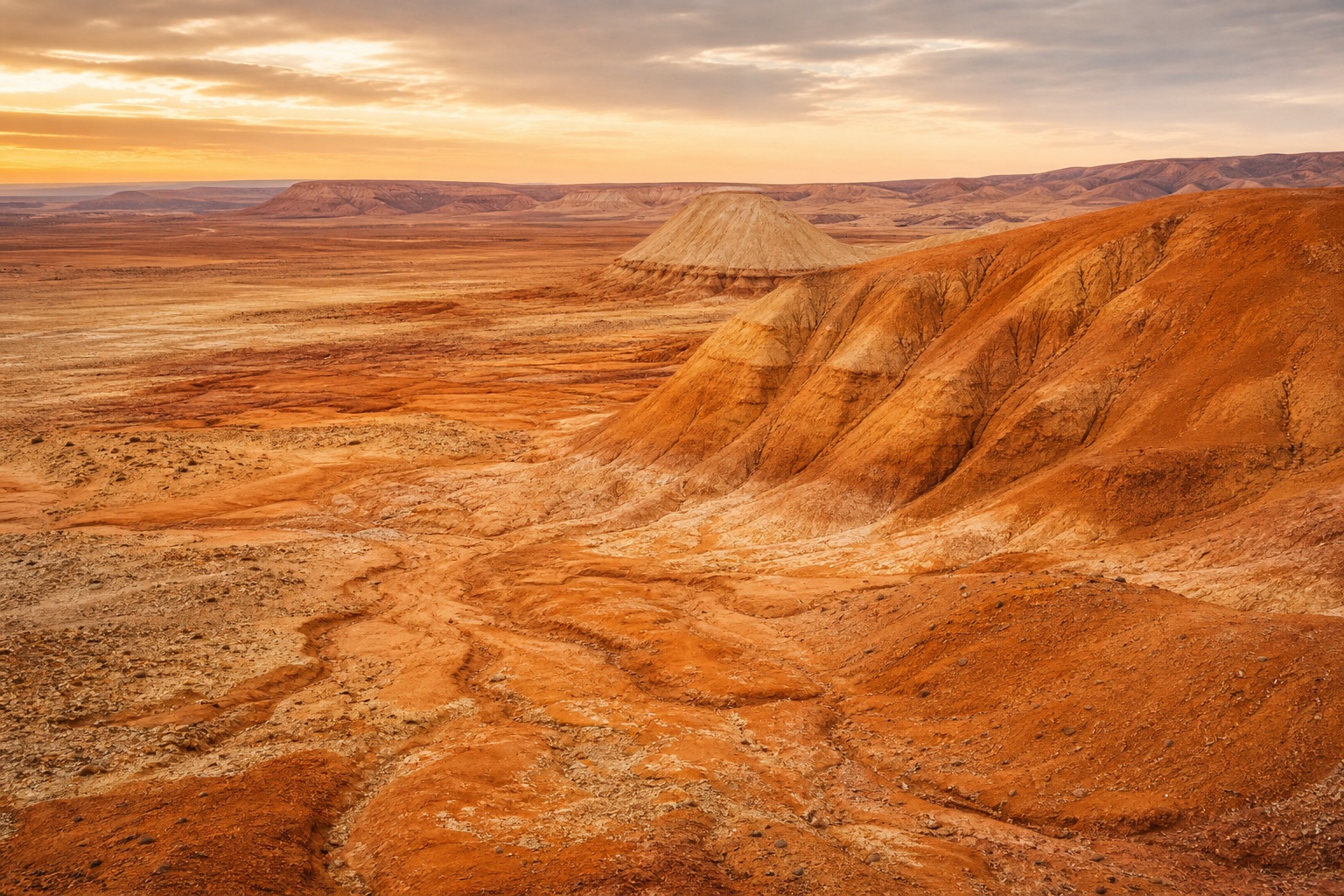 Preview for Desert Clay Landscape Background