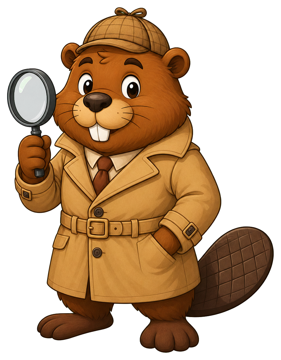 Preview for Detective Beaver Sticker Graphic