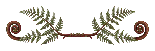 Wide ornamental scroll with leafy ends and curled decorative flourishes