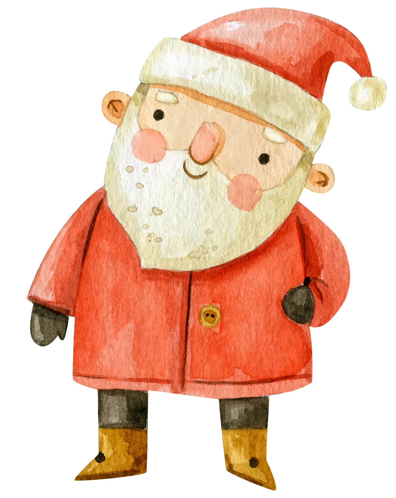 Preview for Watercolor-santa-claus-illustration-watercolor-christmas-sticker-6cbe1