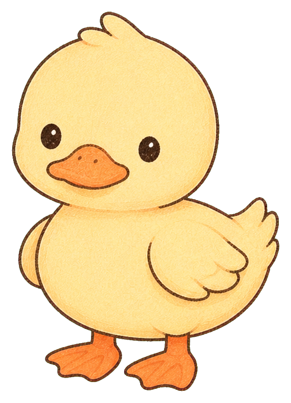 Preview for Cute Duck Sticker For Photos And Designs