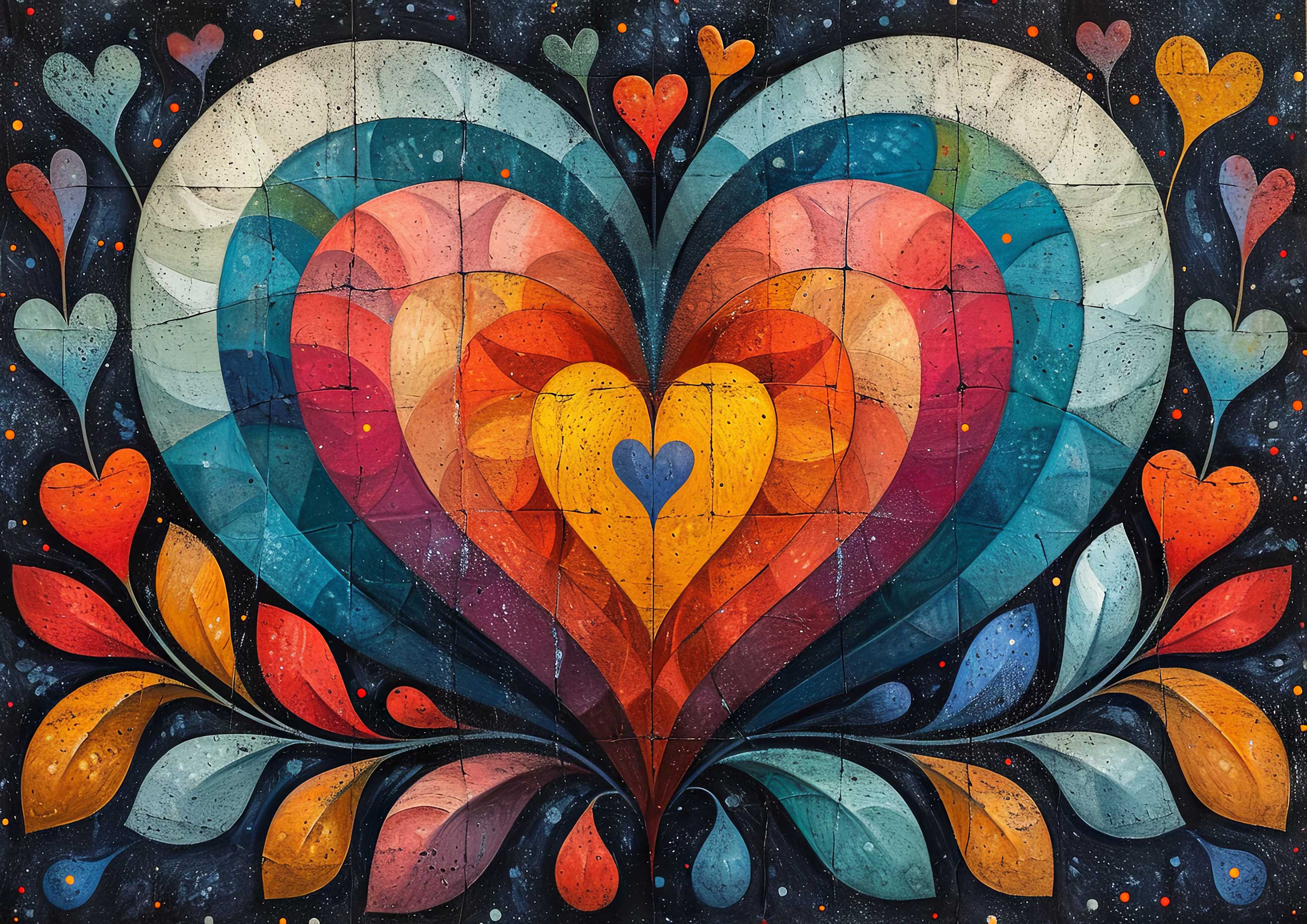 Preview for Vibrant-heart-art-design-love-background-b8ebb