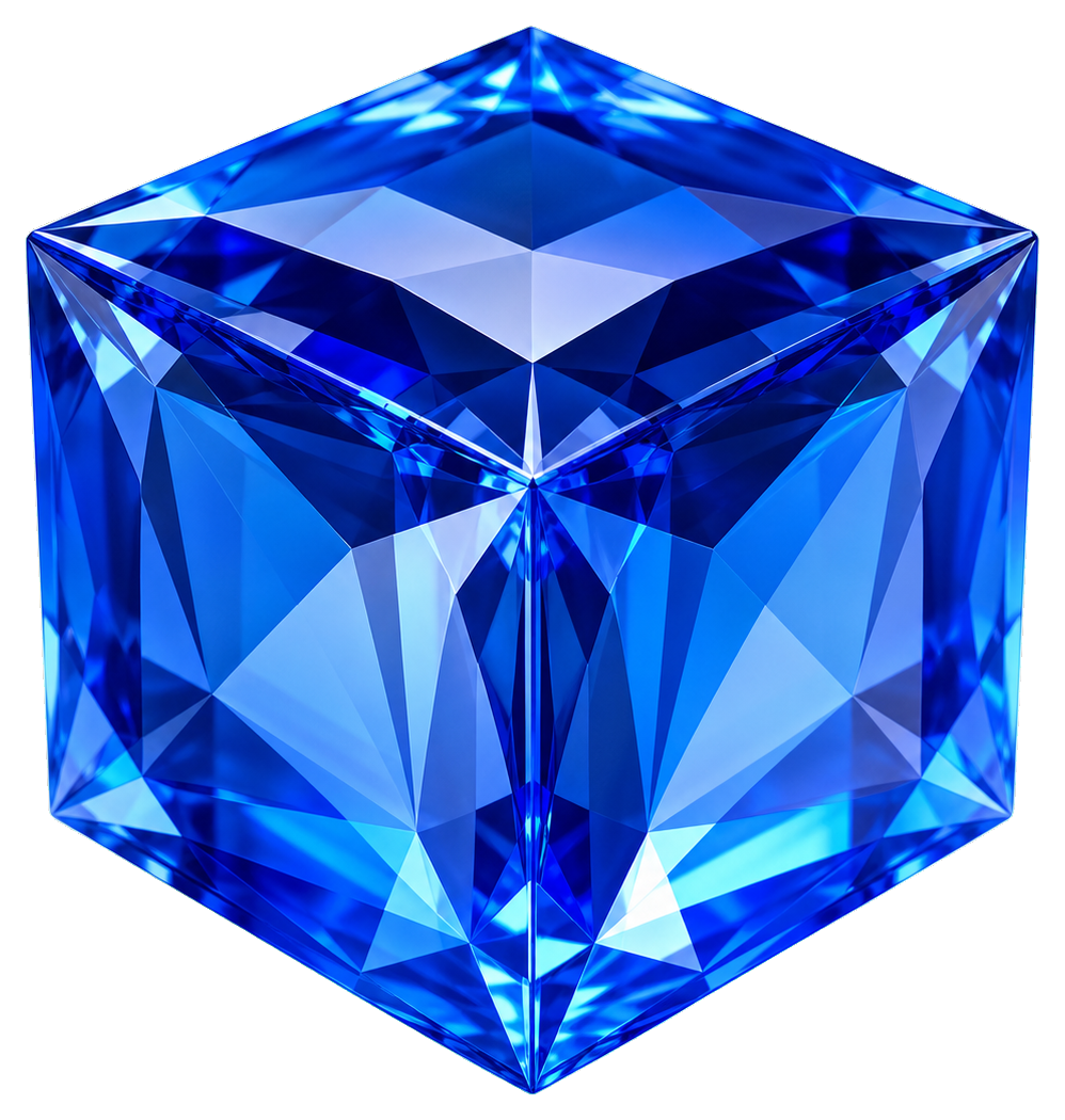 Preview for Blue Gem Cube Sticker