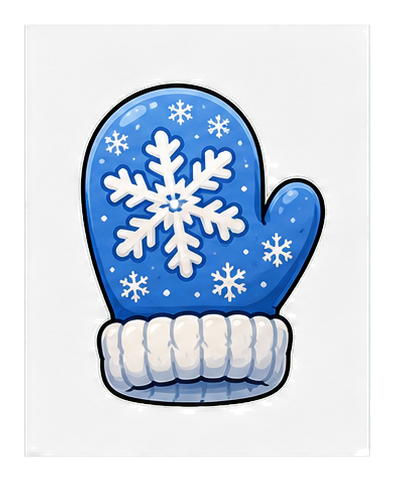 Preview for Snowflake Mitten Sticker
