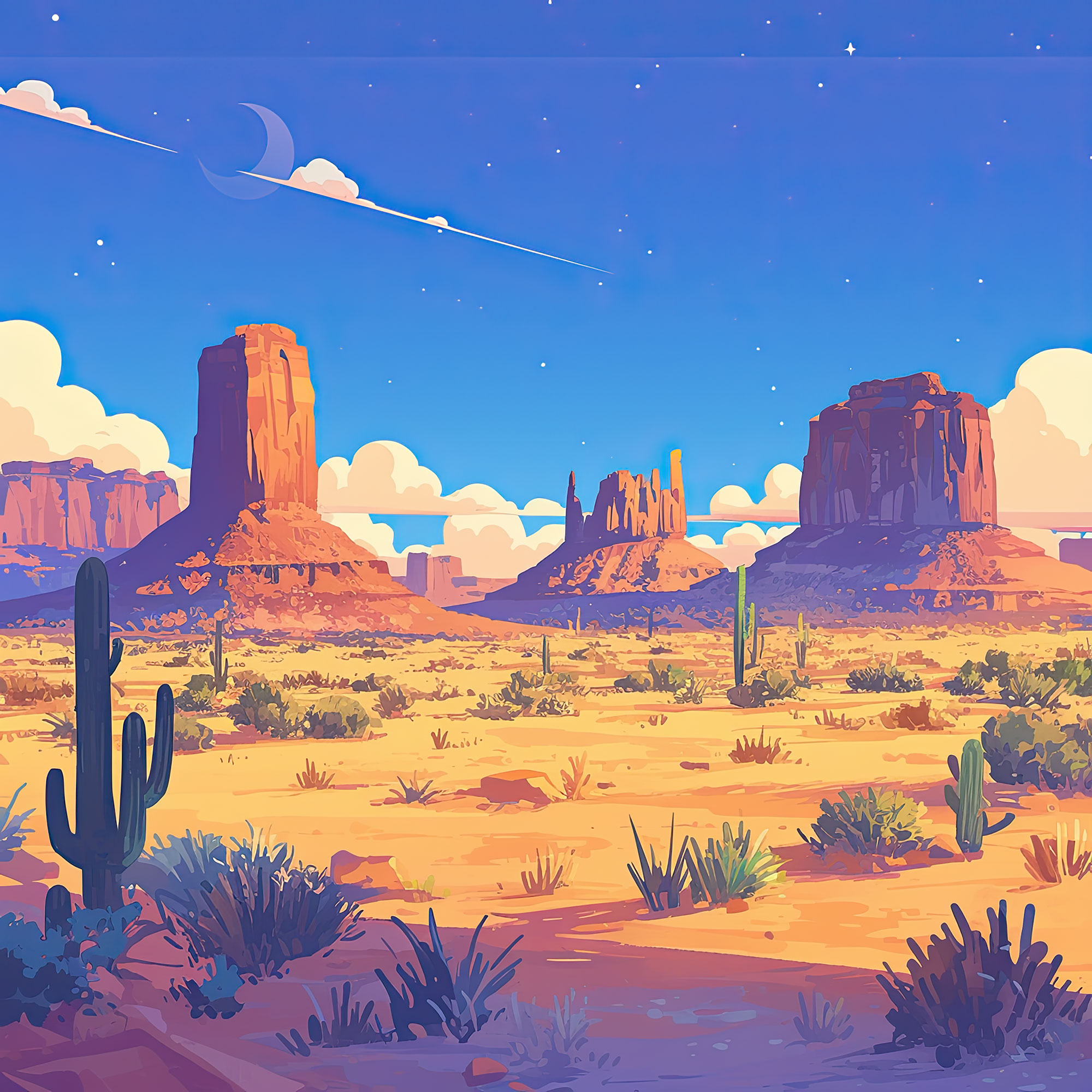 Preview for Cartoon-desert-landscape-nature-backdrop-background-eed46