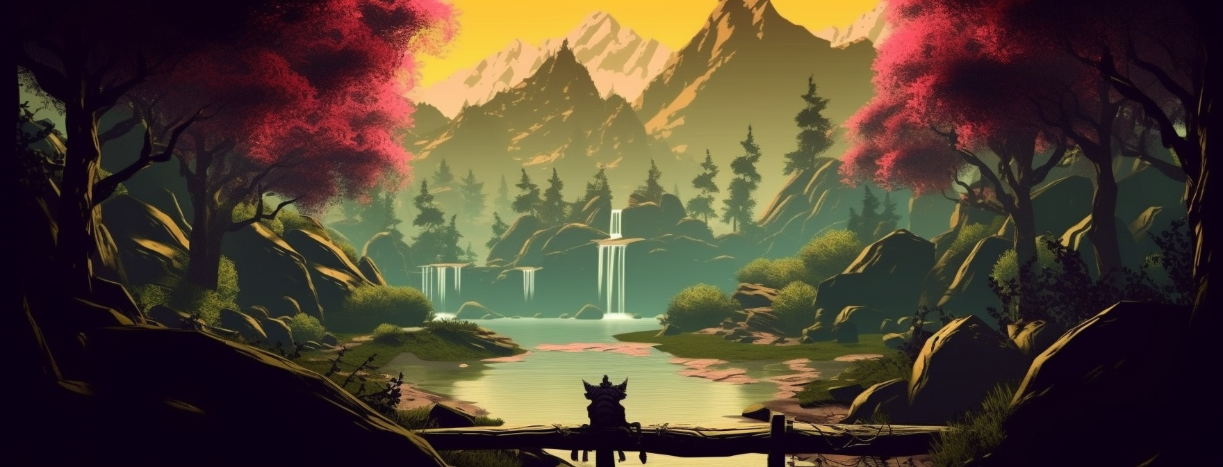 Preview for Serene-fantasy-landscape-art-ai-facebook-background-c32c9