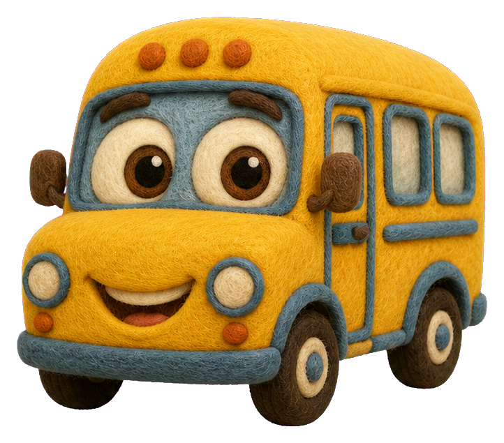 Preview for Friendly School Bus Character Sticker