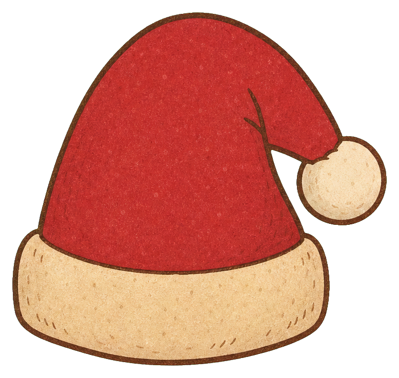 Preview for Cranberry Christmas Santa Hat Sticker