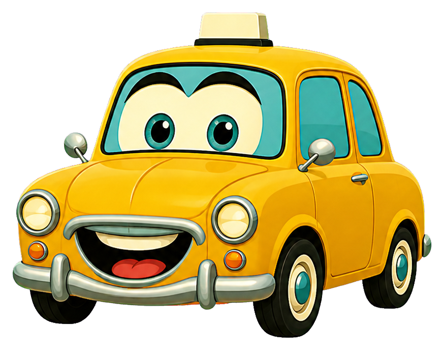 Preview for Chatty City Taxi Character Sticker