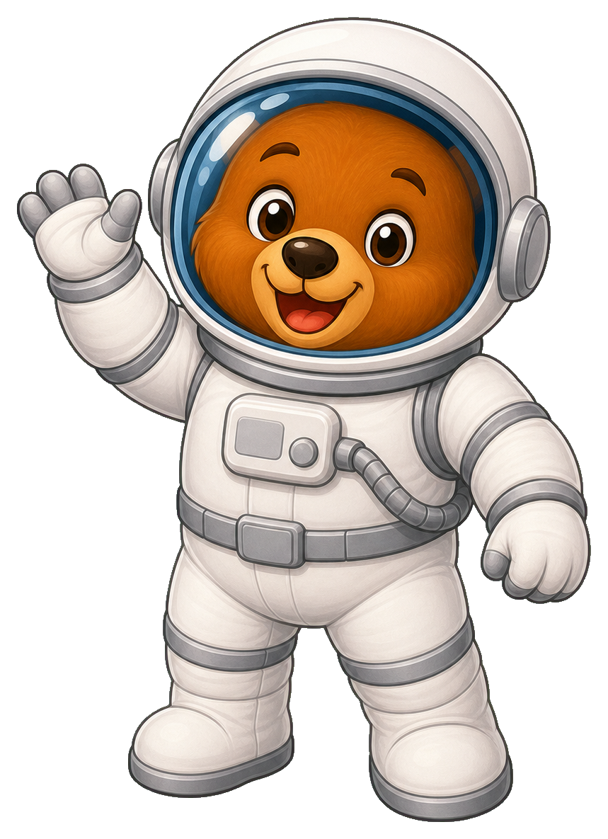Preview for Astronaut Bear Sticker