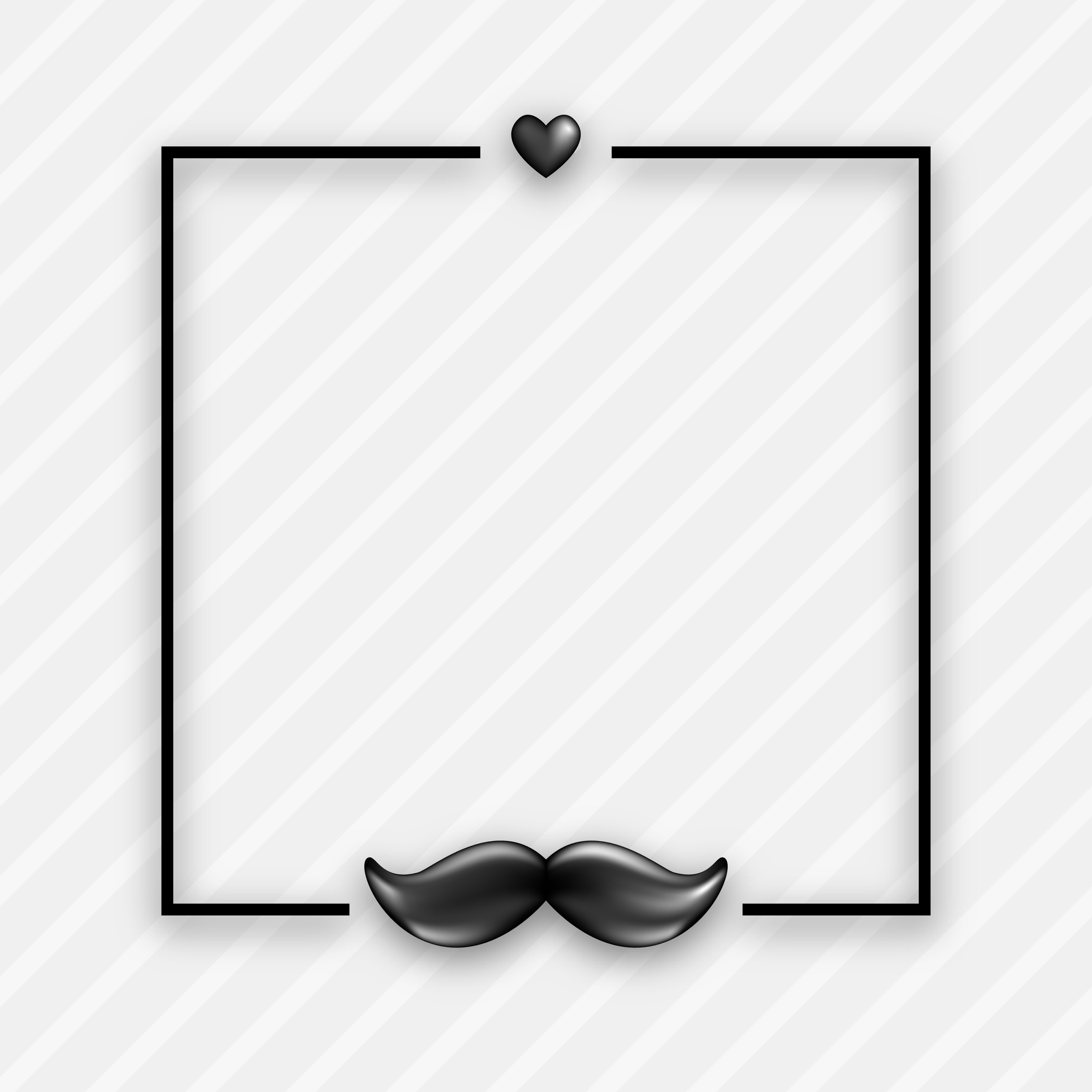 Preview for Elegant-mustache-frame-design-fathers-day-background-3291b