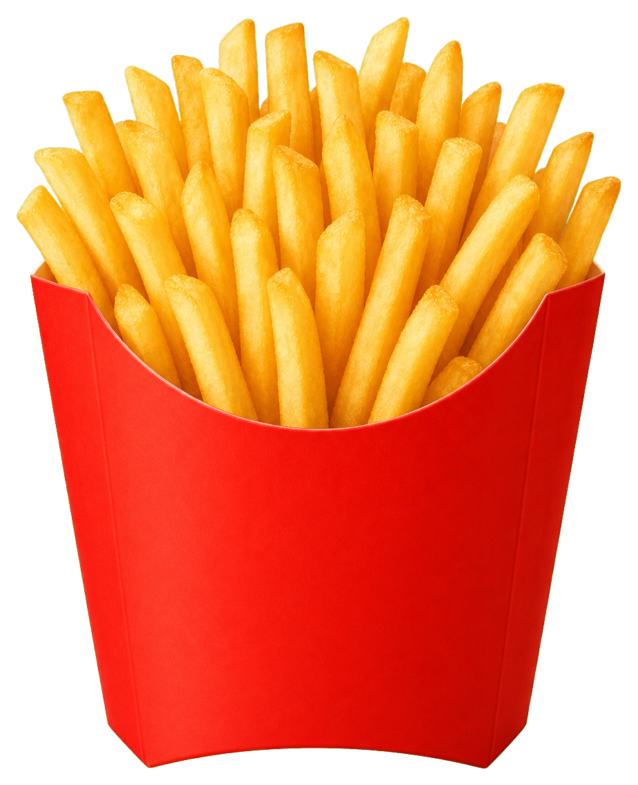 Preview for French Fries Plain Box Sticker