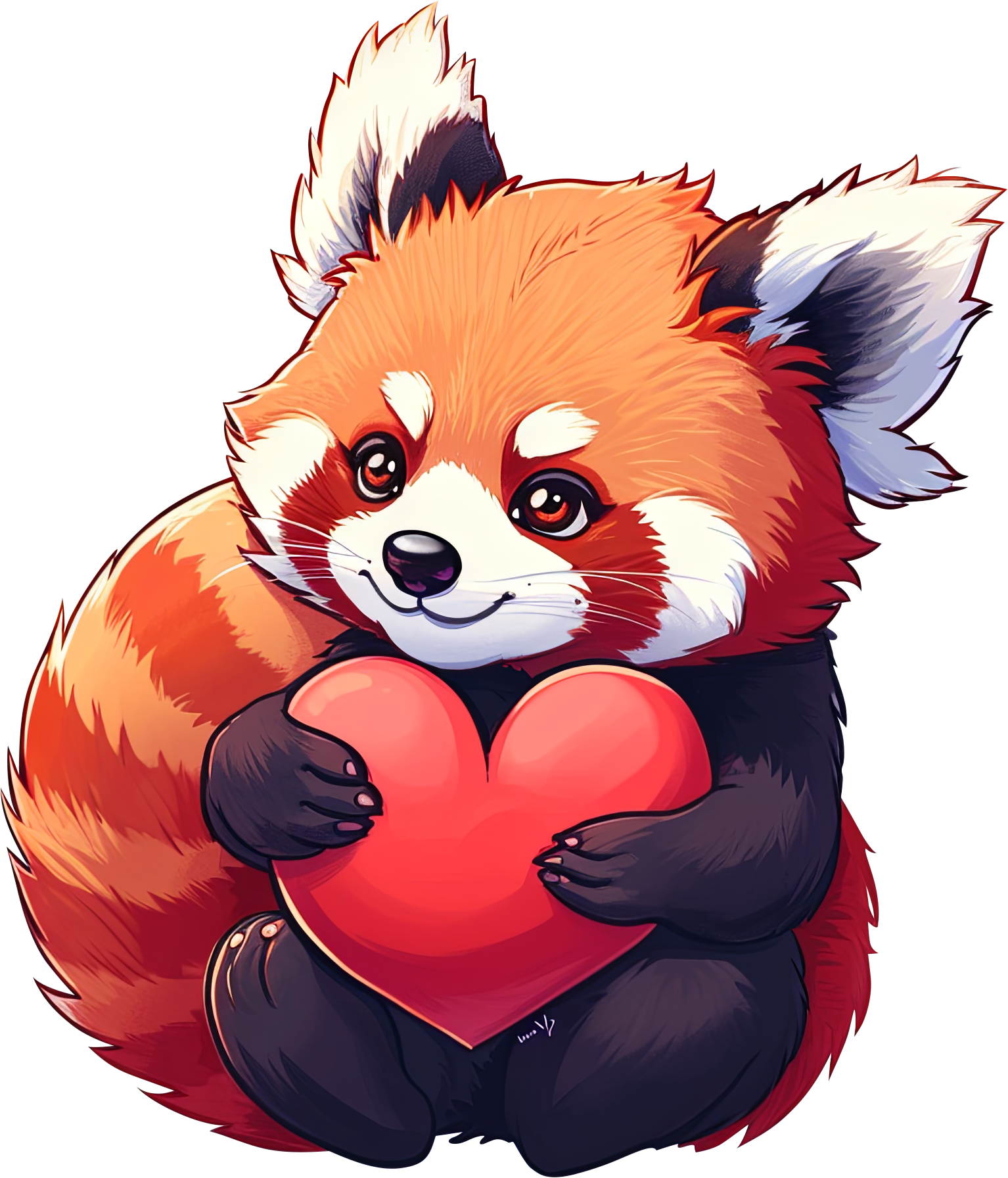 Preview for Red-panda-heart-illustration-love-characters-sticker-a5cab