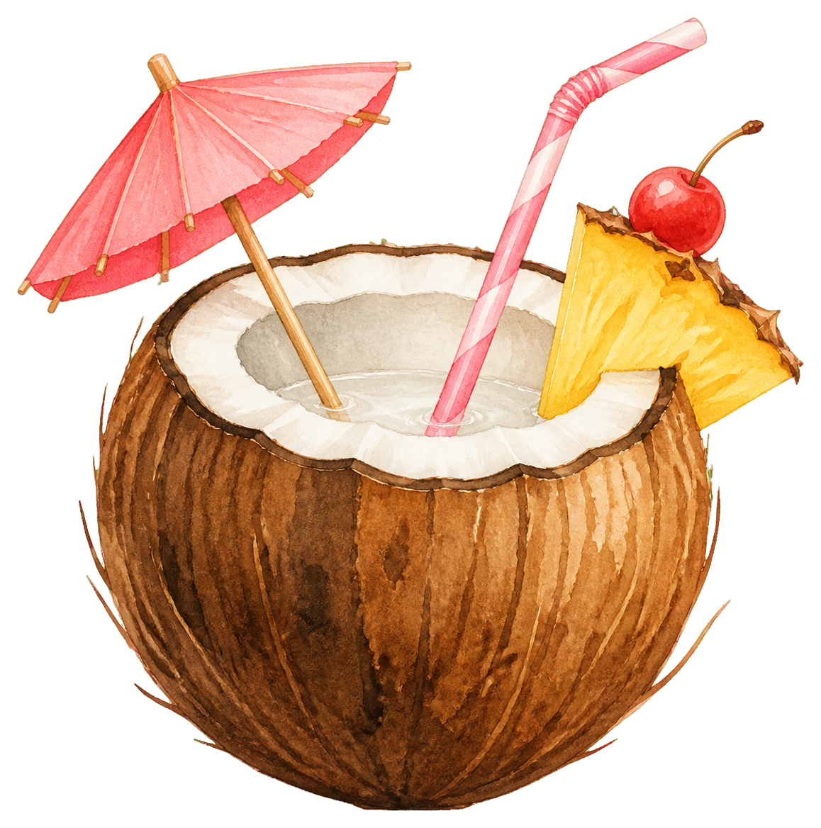 Preview for Coconut Drink Sticker For Summer Designs