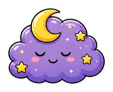 Preview for Sleepy Night Cloud Sticker