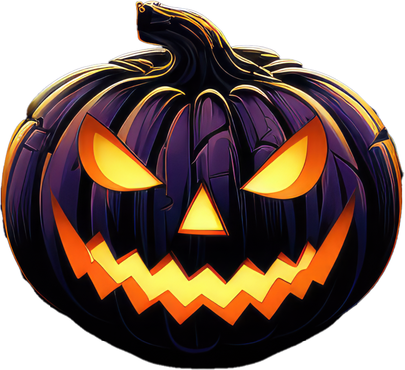 Preview for Spooky-jack-o-lantern-illustration-pumpkins-sticker-999be