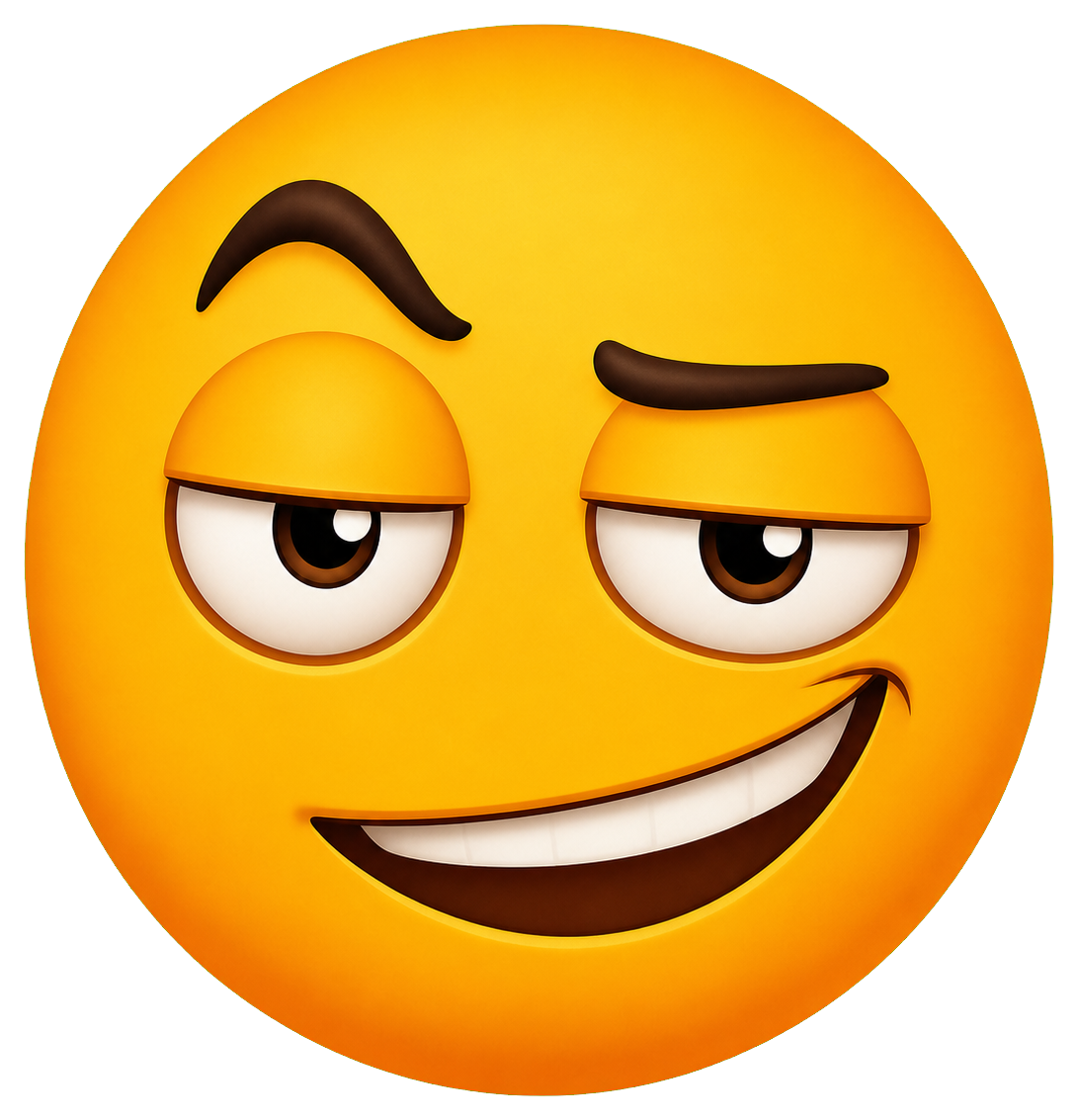 Preview for Smug Grin Face Sticker