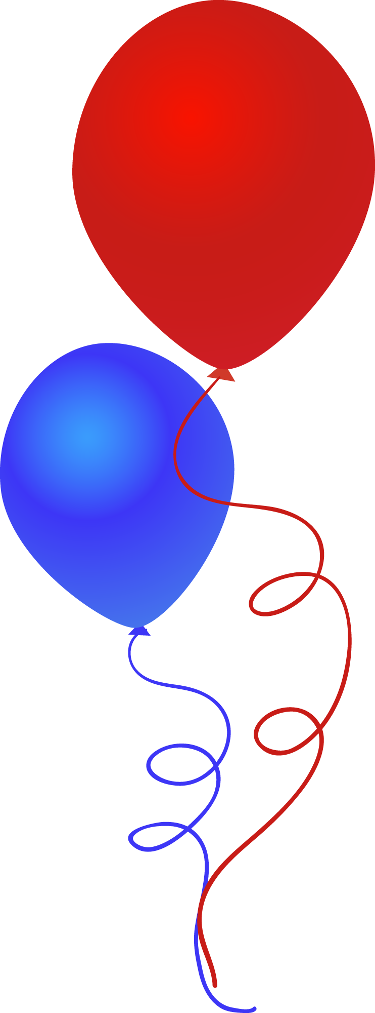 Preview for Red-blue-balloons-illustration-fourth-of-sticker-f2230