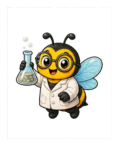 Preview for Scientist Bee Sticker