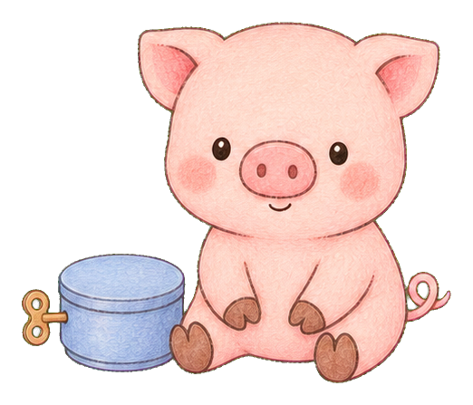Preview for Pig With Music Box Sticker