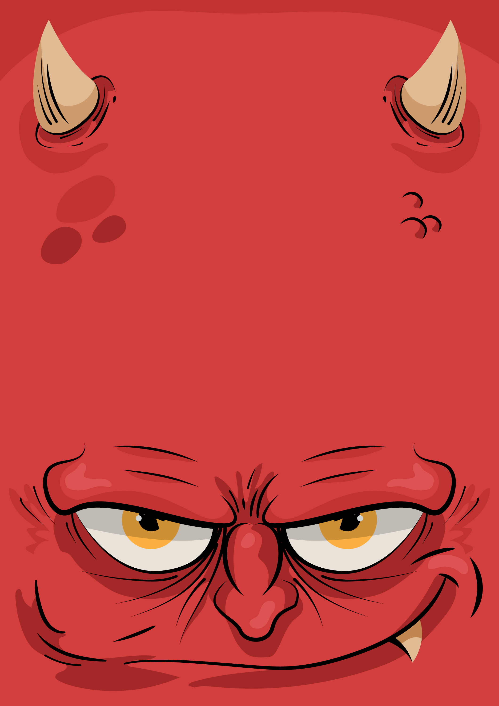Preview for Angry-red-monster-face-halloween-background-7fca9