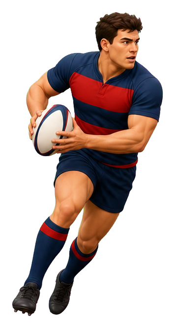 Preview for Rugby Player Ball Carry Sticker