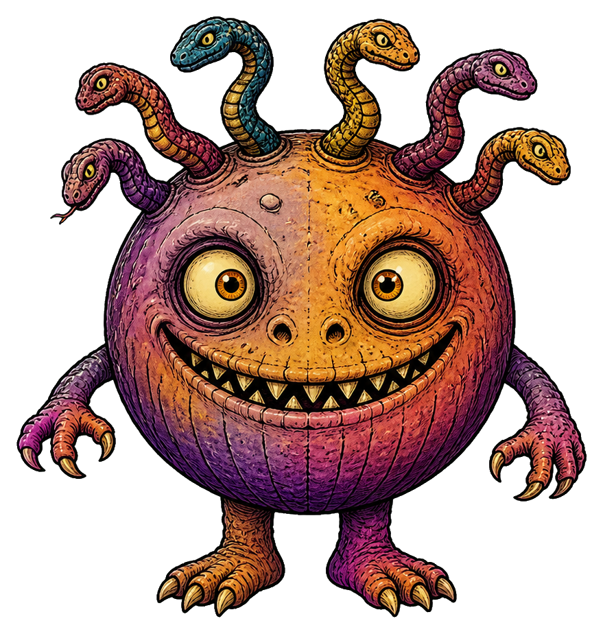 Preview for Gumball Gorgon Monster Sticker