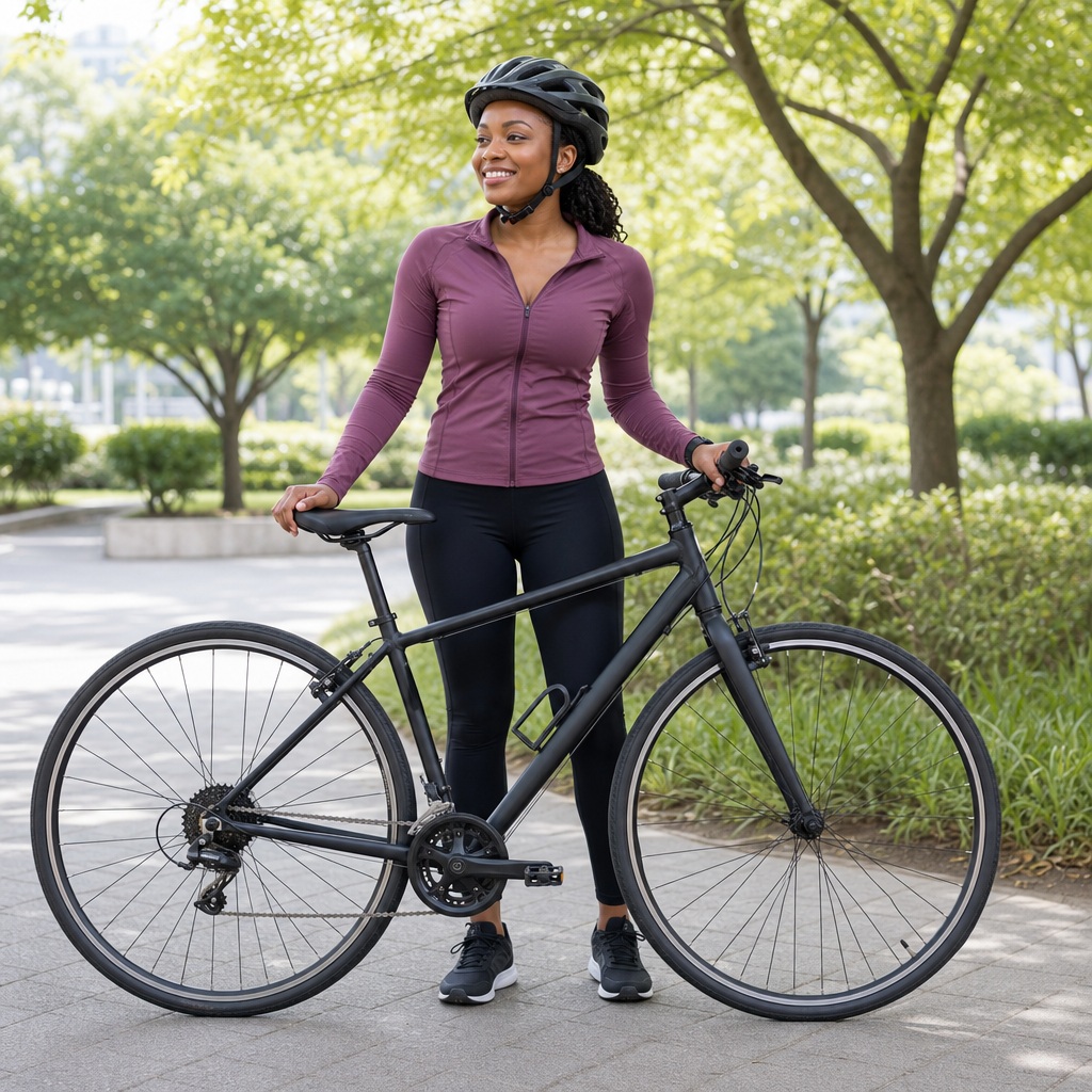 Preview for Cyclist Portrait Stock Background