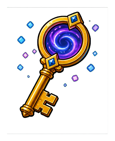 Preview for Portal Key Sticker For Gaming Designs