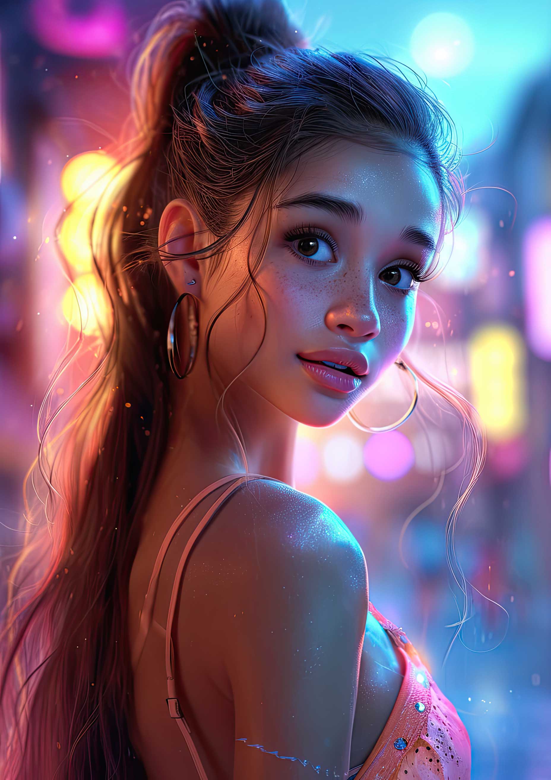 Preview for Neon-portrait-city-nightscape-celebrities-background-0c8ca