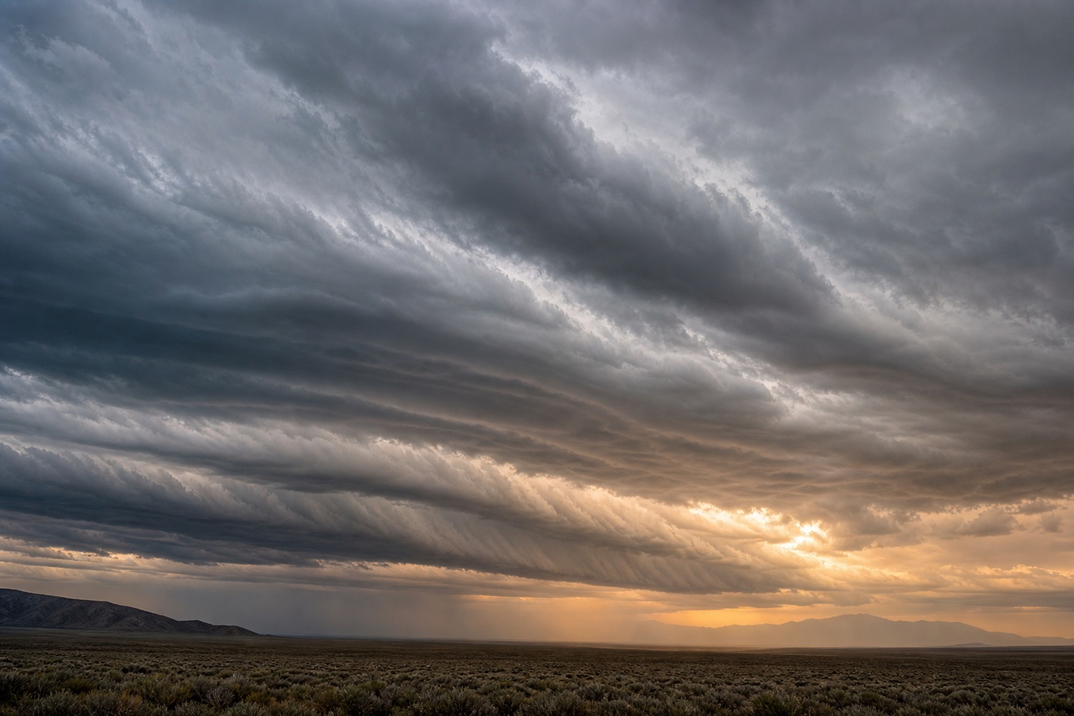 Preview for Amber Storm Cloud Background Stock Image