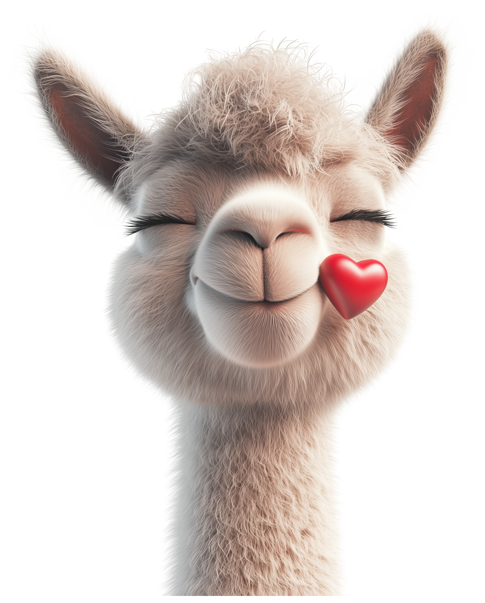 Preview for Cute Llama Emoji Sticker Graphic