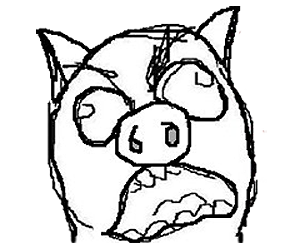 Preview for Angry-pig-illustration-meme-sticker-a7042