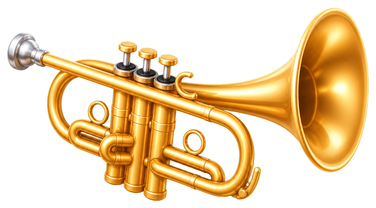 Preview for Trumpet Sticker Graphic For Music Designs