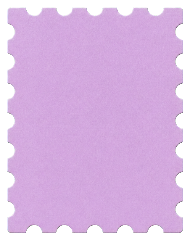 Preview for Purple Postage Stamp Sticker