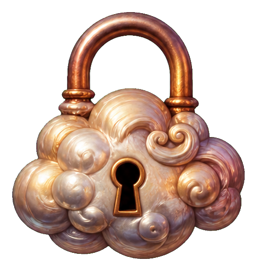 Preview for Cloud Lock Sticker For Surreal Designs