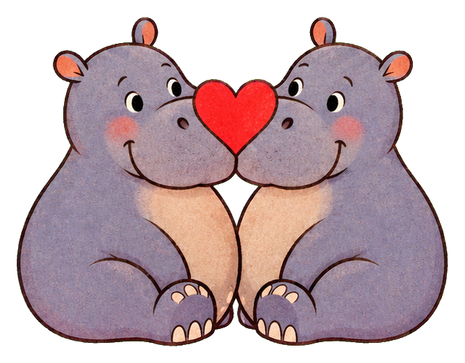 Preview for Hippo Love Heart
