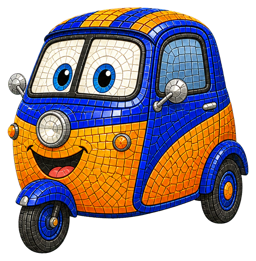 Preview for Bubbly Three-wheel Car Sticker